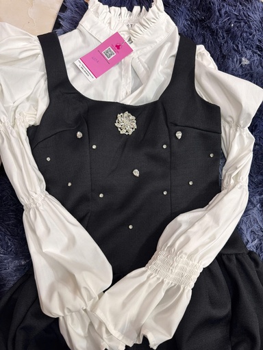 SET VÁY-ÁO ĐEN TRẮNG DIEU