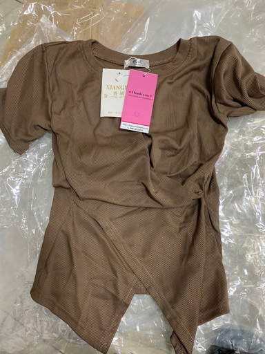 ÁO PHÔNG NÂU NHÚN EO XUAN