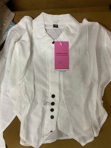 ÁO SƠMI TRẮNG CÚC ĐEN XUAN