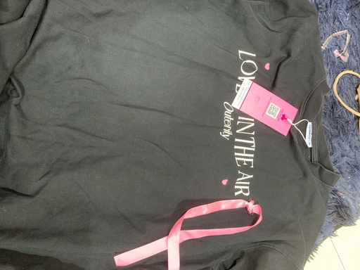 ÁO PHÔNG ĐEN NƠ HỒNG NNMINH