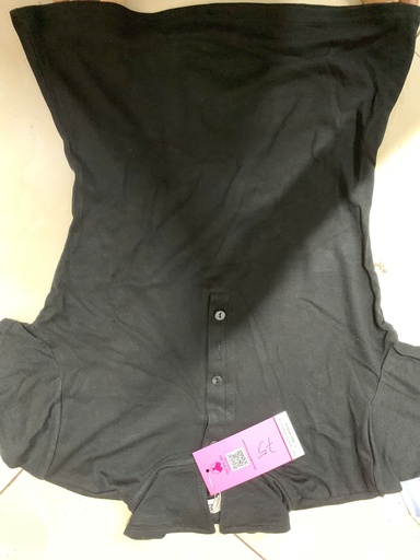 ÁO PHÔNG ĐEN CÓ CỔ THUY