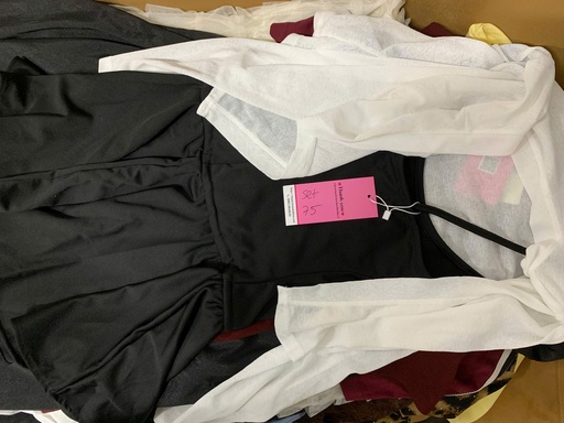 SET VÁY ĐEN 2 DÂY KÈM ÁO KHOÁC NGOÀI THUY