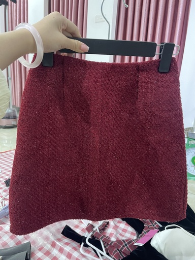 cv dạ đỏ kim tuyến 