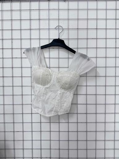 áo kiểu crt trắng