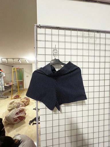 QUẦN KẺ XANH THAN